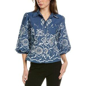 Gracia Floral Embroidered Shirt